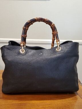 Mark & Graham Elisabetta Slouch With Bamboo Handles